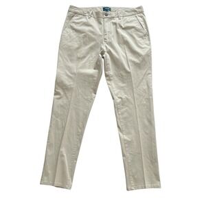 Taylrd Men's Size 36 x 32 Taylrd Fit Khaki Beige Pants Capsule 96% Cotton